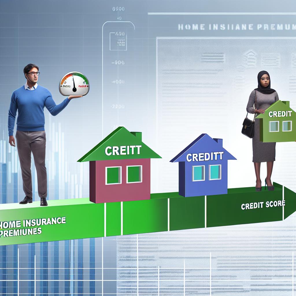 The impact of credit scores on home insurance premiums.