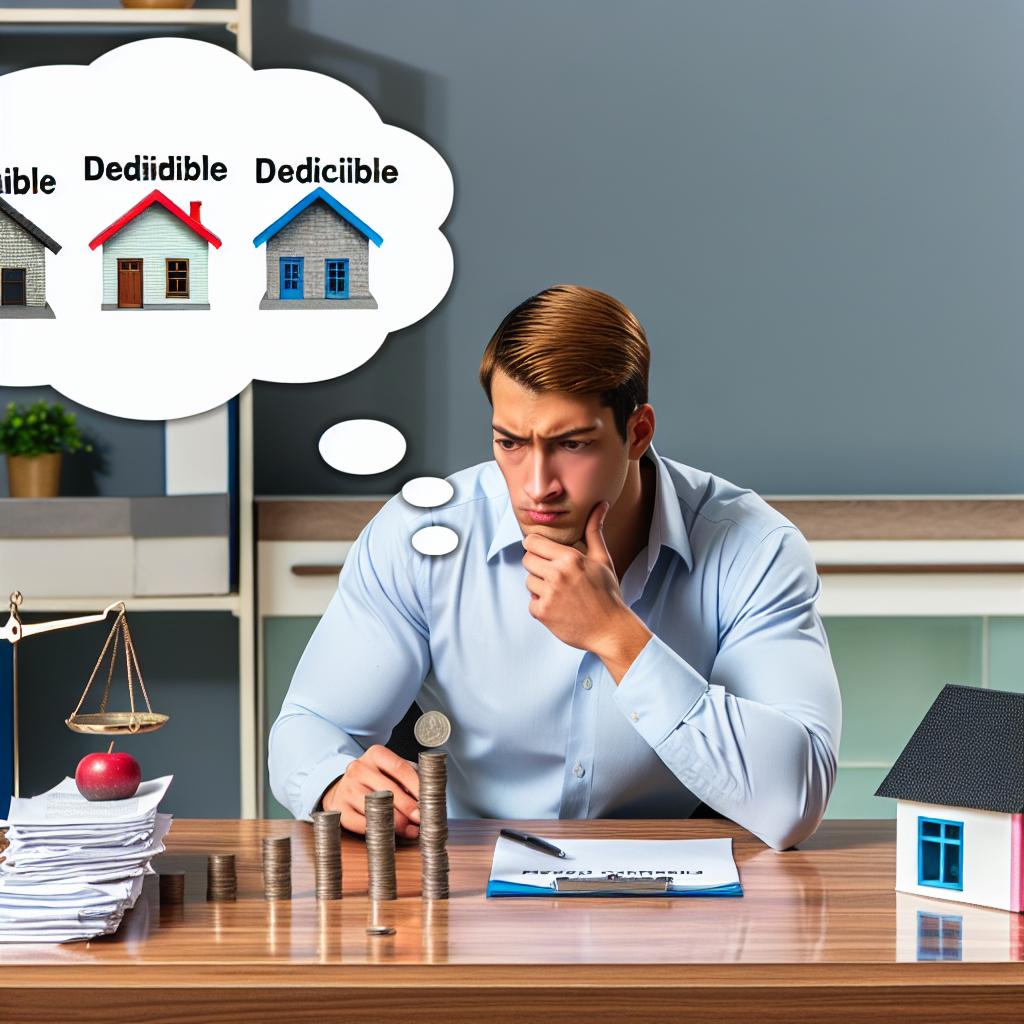 How to choose the right deductible for your home insurance.