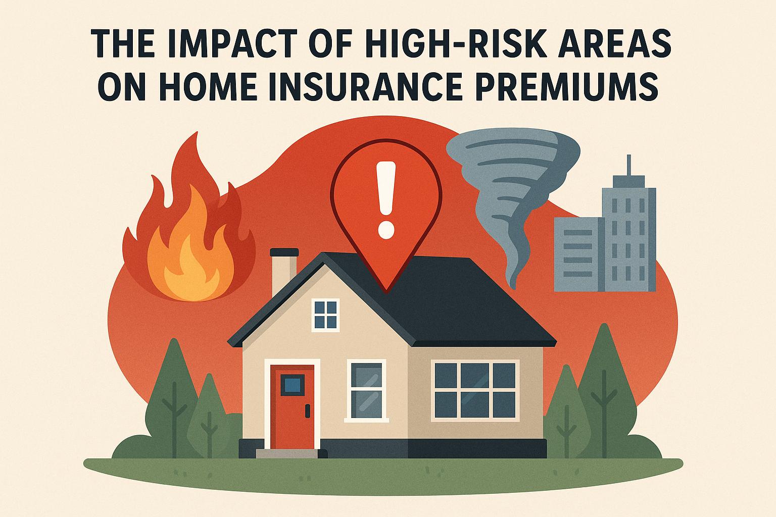The impact of high-risk areas on home insurance premiums.