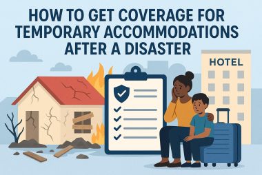 How to get coverage for temporary accommodations after a disaster.