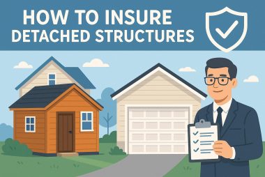How to insure detached structures like sheds or garages.