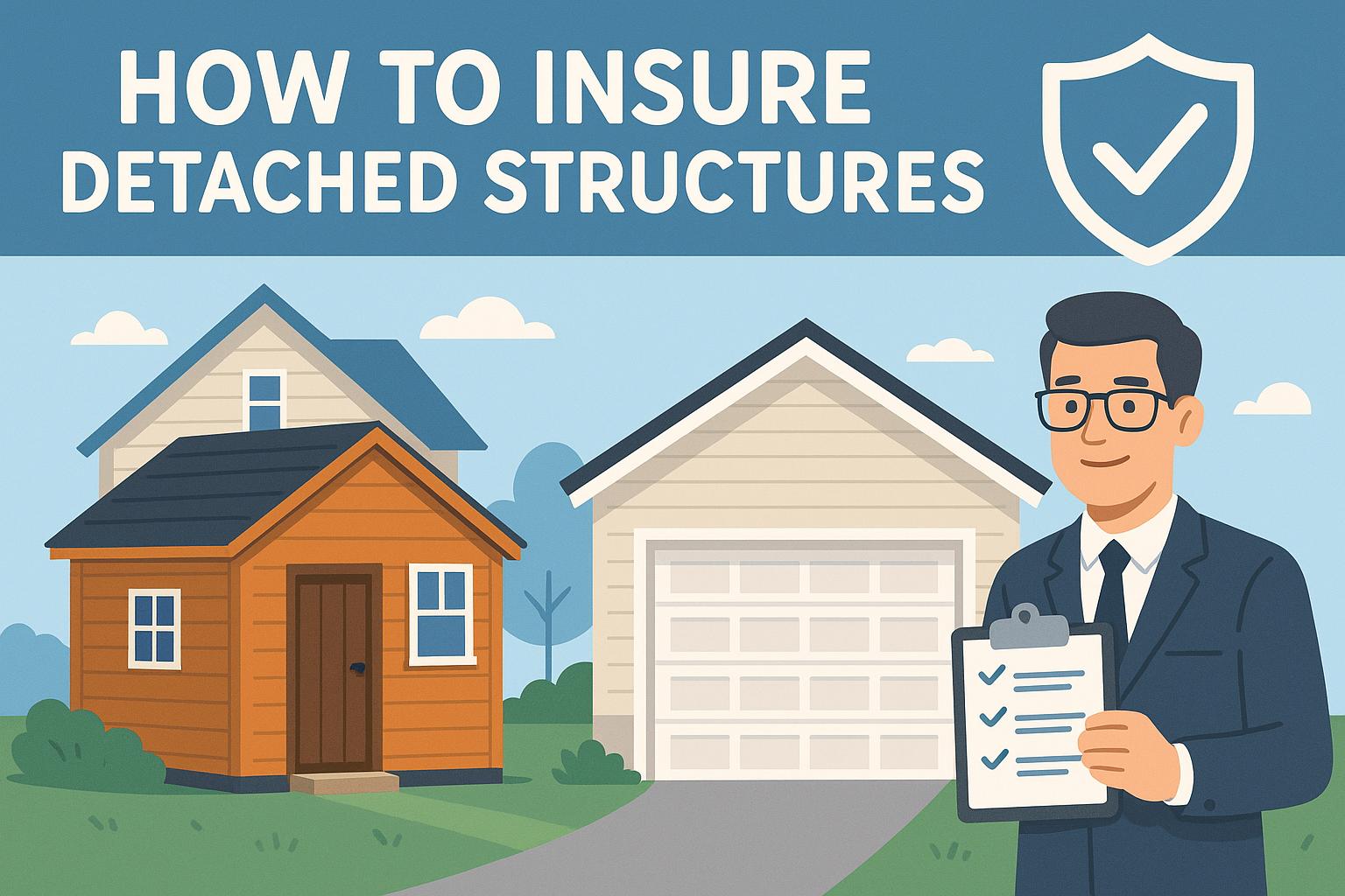 How to insure detached structures like sheds or garages.