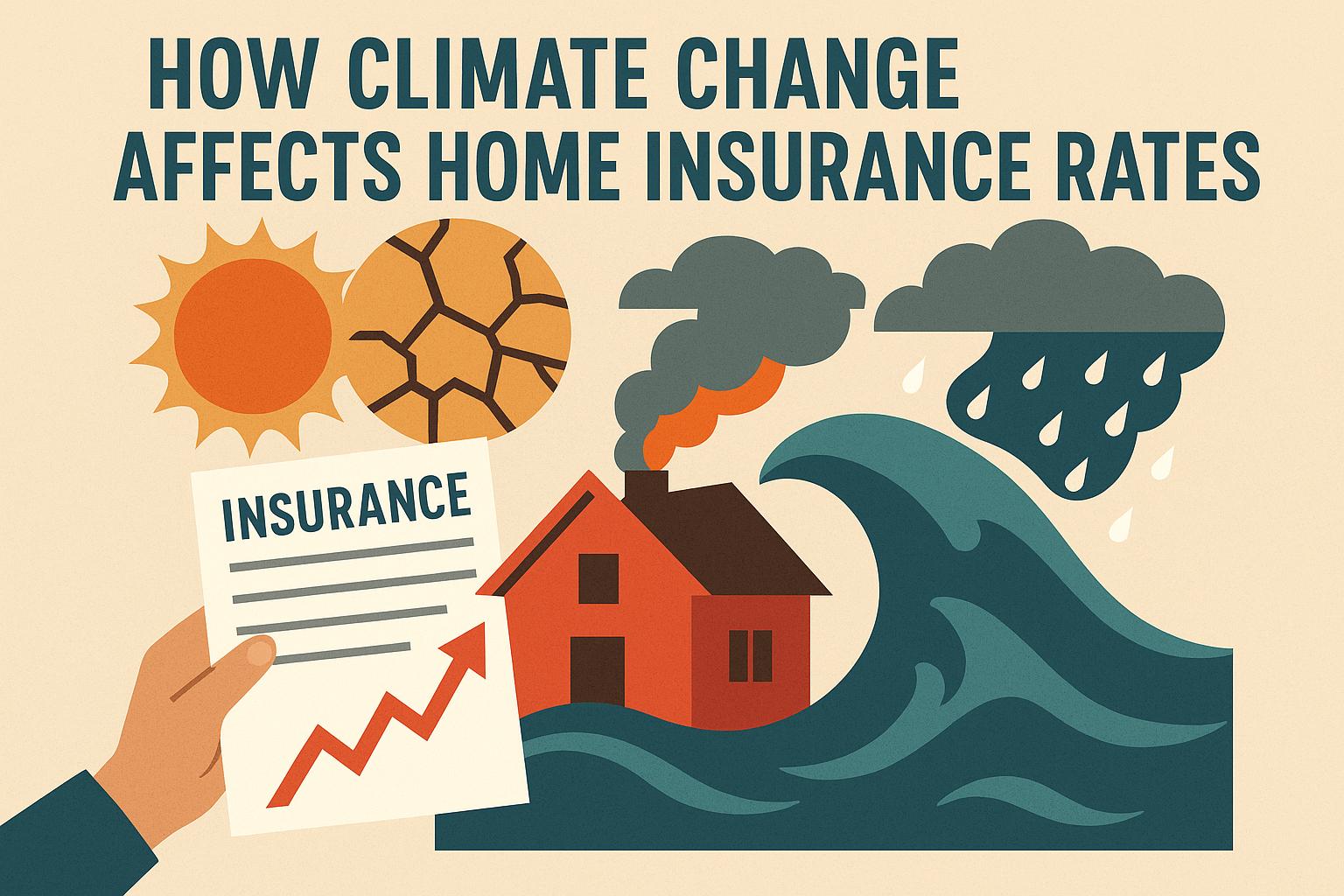 How climate change affects home insurance rates.