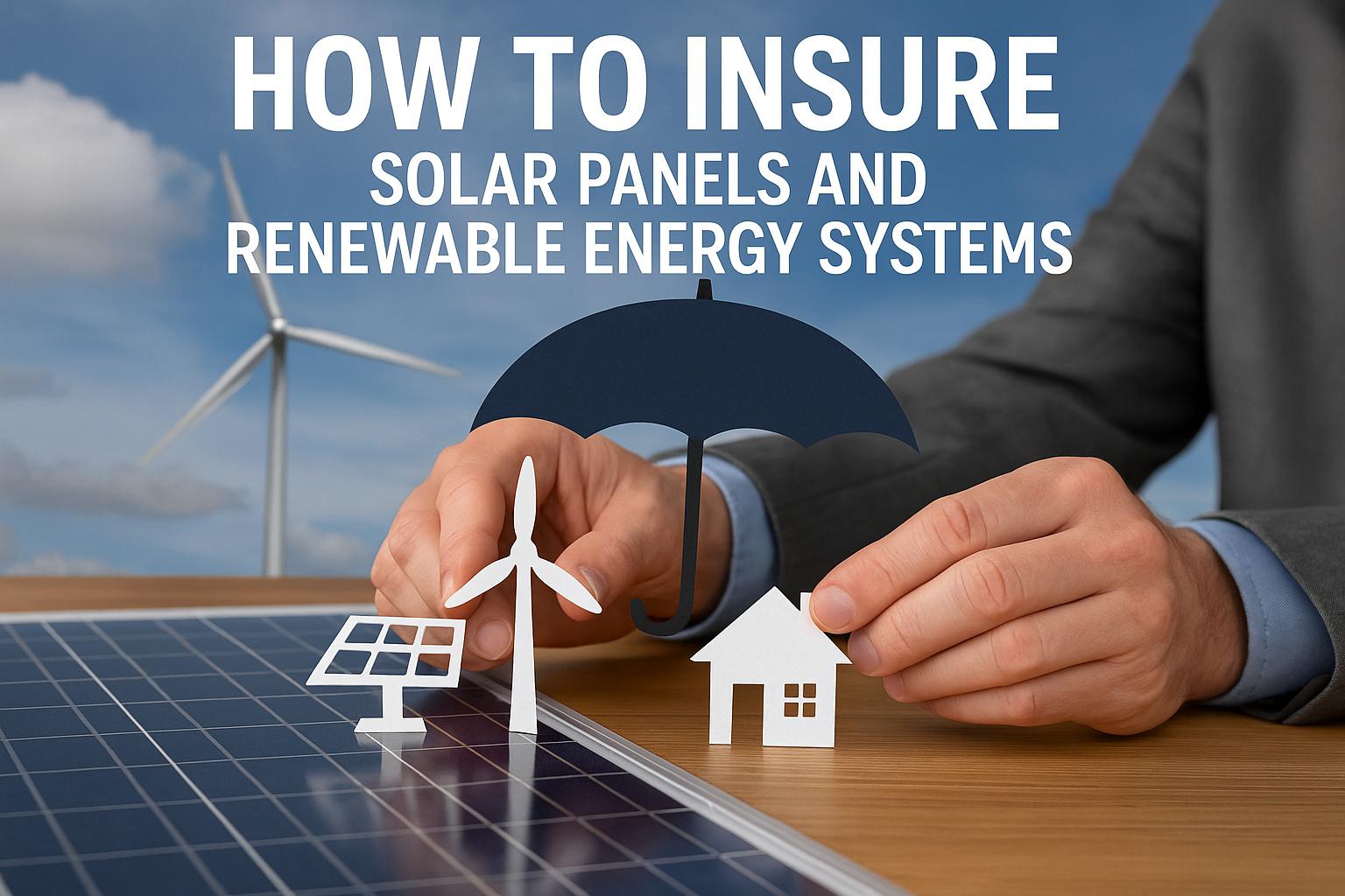 How to insure solar panels and renewable energy systems.