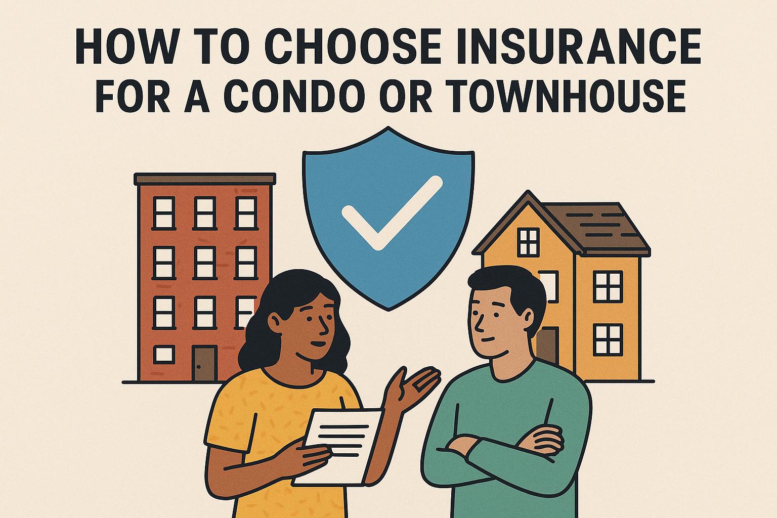 How to choose home insurance for a condo or townhouse.