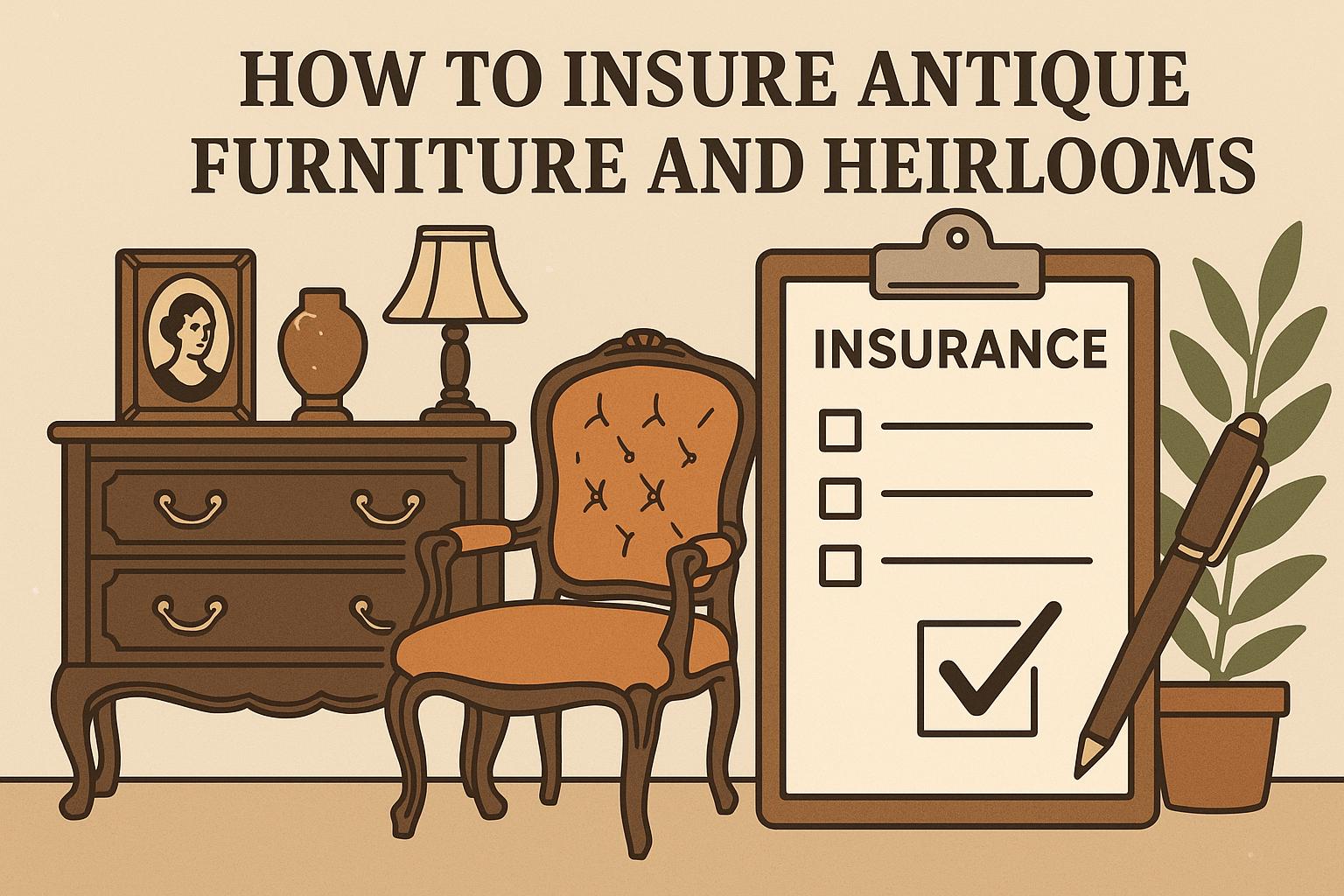 How to insure antique furniture and heirlooms.