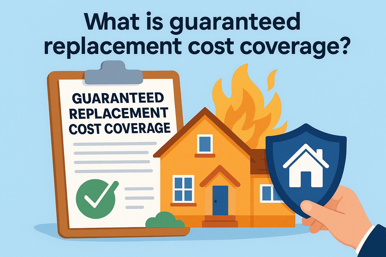 What is guaranteed replacement cost coverage?