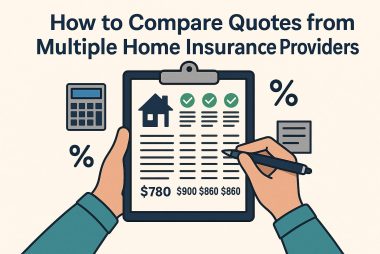 How to compare quotes from multiple home insurance providers.