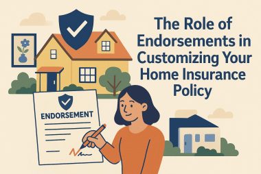 The role of endorsements in customizing your home insurance policy.