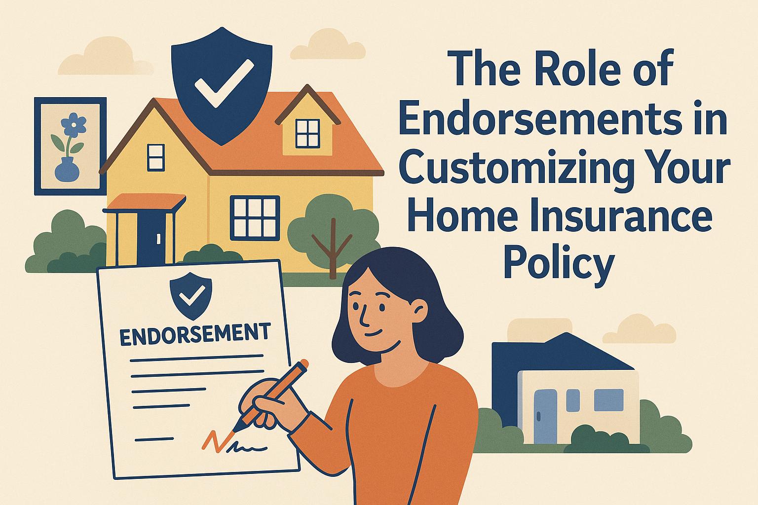 The role of endorsements in customizing your home insurance policy.