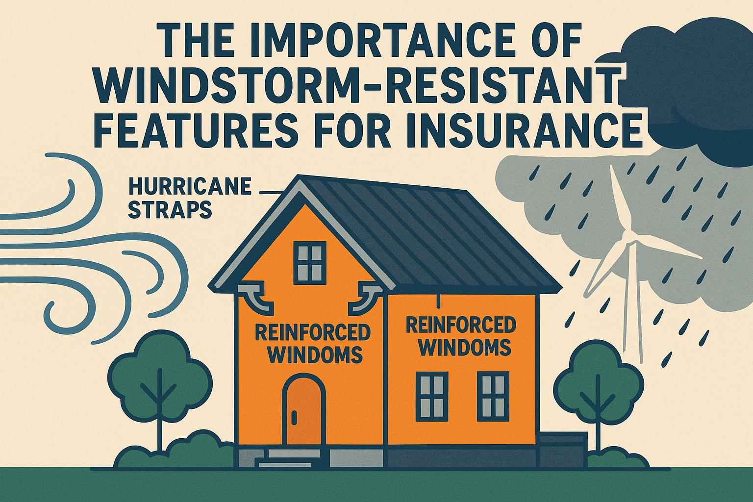 The importance of windstorm-resistant features for insurance.